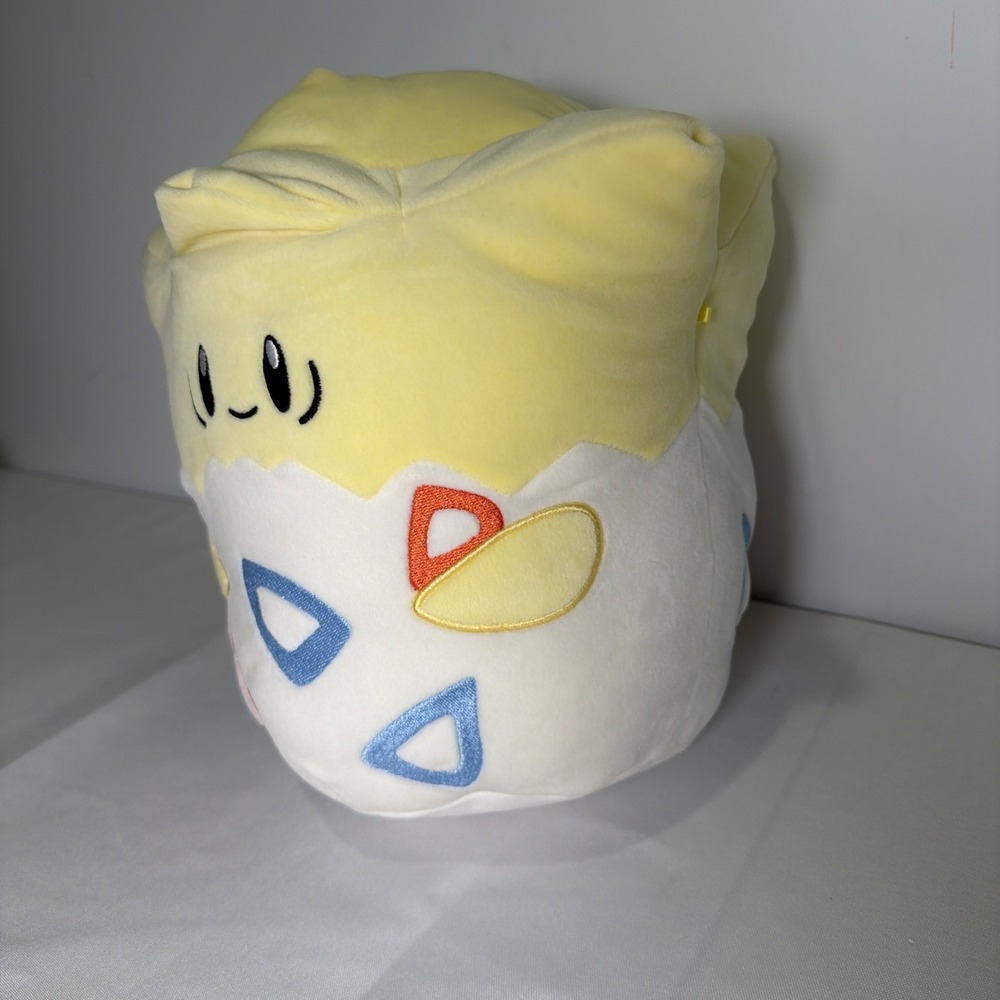 Togepi 12 inch plush Yellow White Red Blue Pokémon Squishmallow - Picture 2 of 13